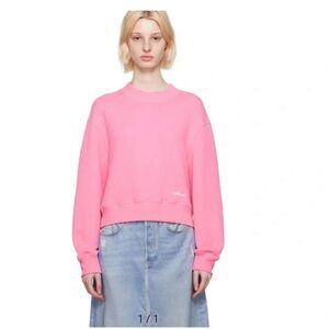 Rag & Bone Vintage Terry Sweatshirt in Pink L